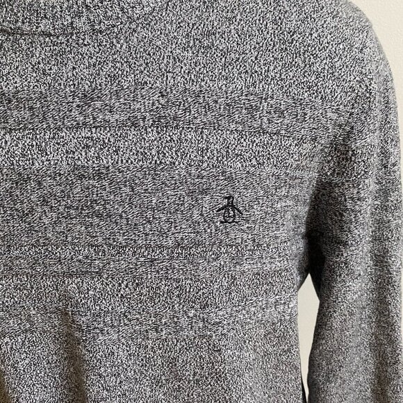 ORIGINAL Penguin BNWT Crew Neck Gray Sweater - Picture 3 of 9